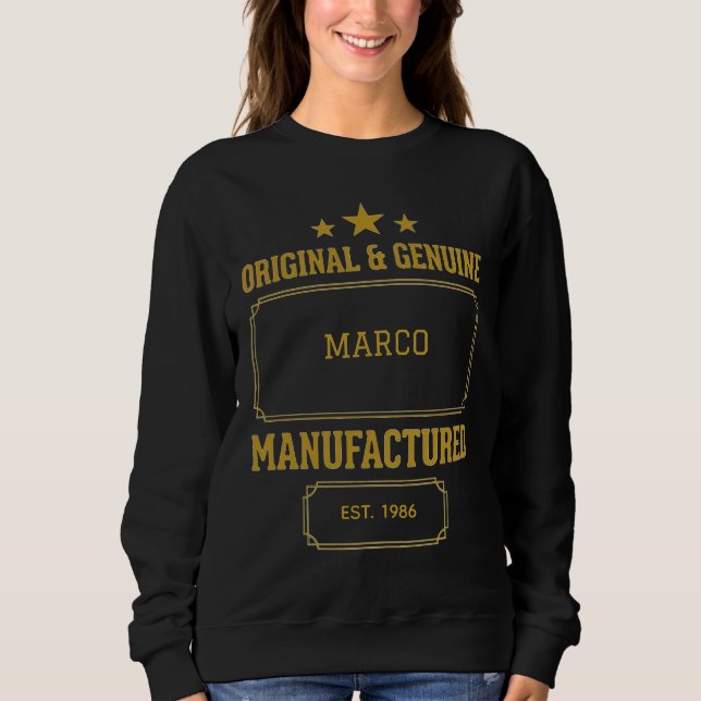 Anpassad Original & Äkta Födelsedag T Shirt (Framsida)