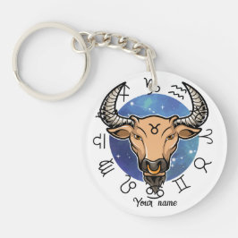Anpassad Oxen & Stenbocken Zodiaknyckelring