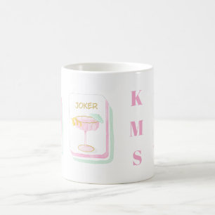 Anpassad Palm Beach Mahjong-monogram Kaffemugg