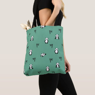 Anpassad Panda Tote Bag Tygkasse