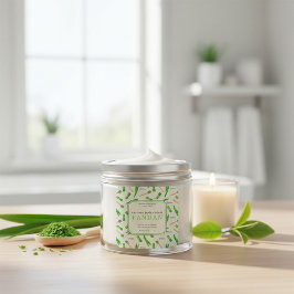 Anpassad Pandan Restore Body Cream Fyrkantig Klist Fyrkantigt Klistermärke