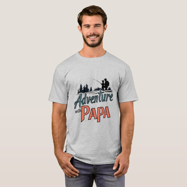 Anpassad Papa t-shirt, Fars dag-present  T Shirt (Hel framsida)