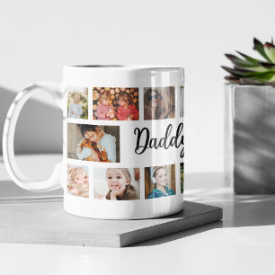 Anpassad Pappa 18 Fotokollage Kaffemugg