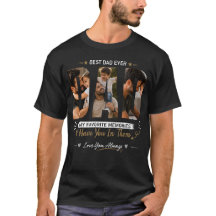 Anpassad Pappa Foto T-Shirt – Mina Favoritminnen H