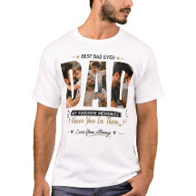 Anpassad Pappa Foto T-Shirt – Mina Favoritminnen H