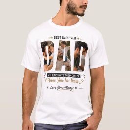 Anpassad Pappa Foto T-Shirt – Mina Favoritminnen H