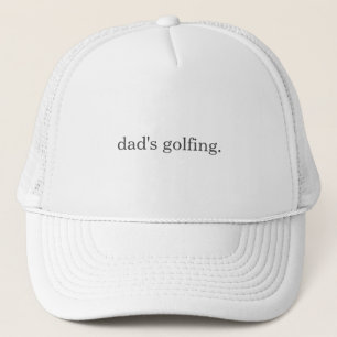 Anpassad Pappa Golfing Humor med Ord White Keps