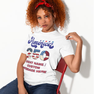Anpassad paradfestival USA 250-årsjubileum T Shirt