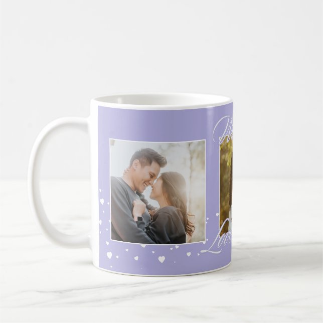 Anpassad parfotodesign – Underbar kärlekens dag Kaffemugg (Vänster)