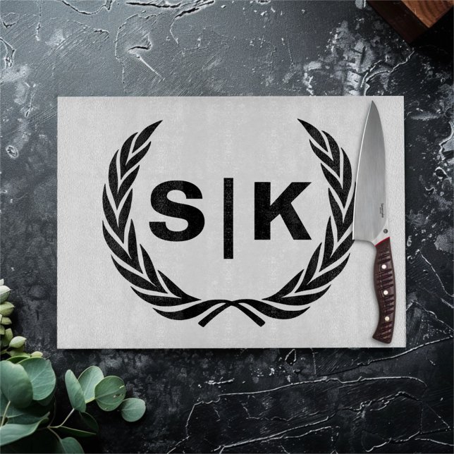 Anpassad parinitial med lagerblad (Skapare uppladdad)