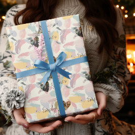 Anpassad parisisk romer med foton och namn presentpapper