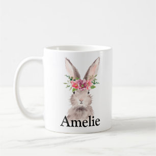 Anpassad Påskhare för Namn Cute Kaffemugg