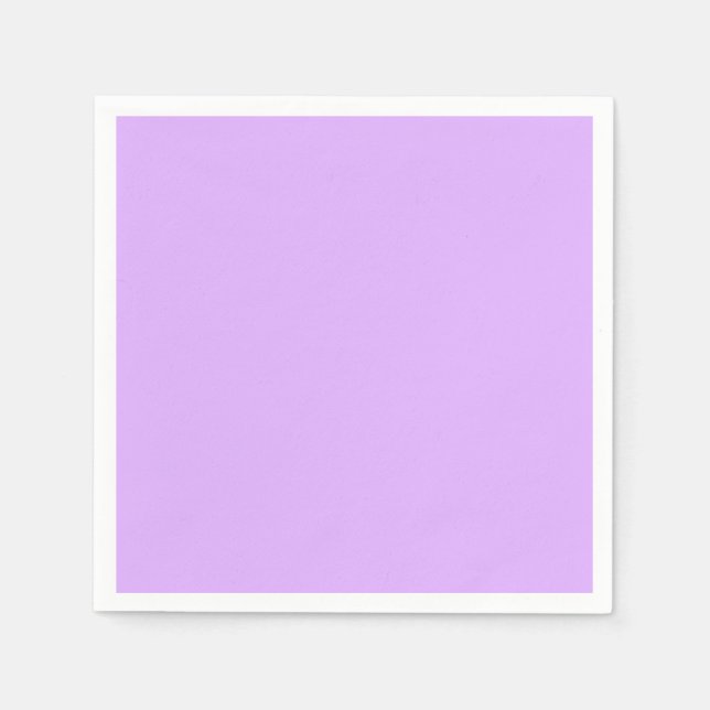 Anpassad Pastel Mauve Solid Färg-minimalist Pappersservett (Framsidan)