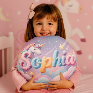 Anpassad Pastell Enhörning Sophia Kudde