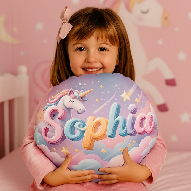 Anpassad Pastell Enhörning Sophia Kudde (Skapare uppladdad)