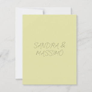 Anpassad pastellfärg personlig minimalistisk namn OSA kort