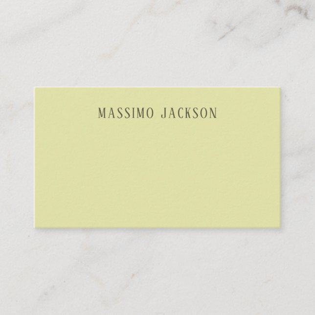Anpassad pastellfärg personlig minimalistisk namn tilläggskort (Framsida)