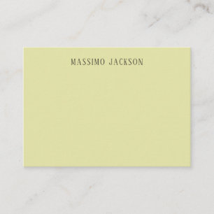 Anpassad pastellfärg personlig minimalistisk namn tilläggskort