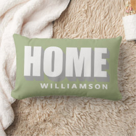 Anpassad Pastellgrön Vit Hem Minimalistisk Modern Lumbarkudde