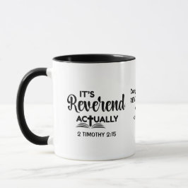 Anpassad Pastor IT'S REVEREND FAKTISKT Prästvignin Mugg