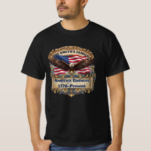 Anpassad Patriotisk Familj Amerikanskt Arv T Shirt