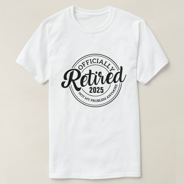 Anpassad pensionärstext lägg till din text här/ska t shirt (Design framsida)
