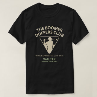 Anpassad pensionerad golfspelare present The Boome T Shirt