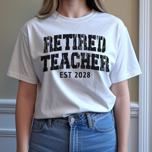 Anpassad pensionspresent, gåva till lärare som går t shirt (retirement t-shirt for teachers, retired teacher shirt, retired teacher sweatshirt for women,)