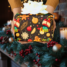 Anpassad pepparkaka och julgransprydnader jul presentpapper