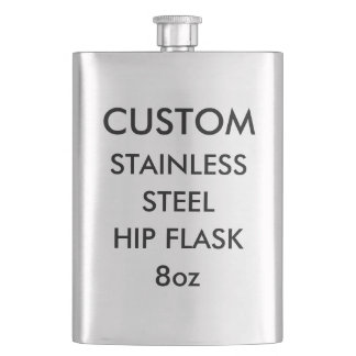 Anpassad personlig 8oz rostfri stål hip flask fickplunta