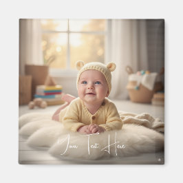 Anpassad Personlig Bebisbild Minnessdesign Magnet