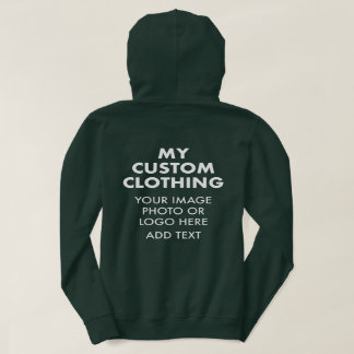 Anpassad personlig DAM SKOGSGRÖN HUUVTRÖJA T Shirt
