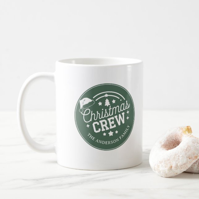 Anpassad personlig DIY jul Crew dekal Kaffemugg (Med munk)