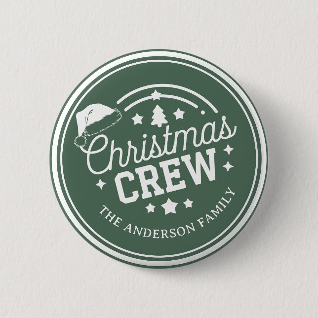 Anpassad personlig DIY jul Crew dekal Knapp (Framsida)