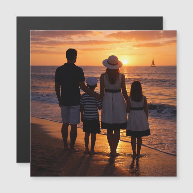 Anpassad Personlig Familjefoto (Fram/baksida)