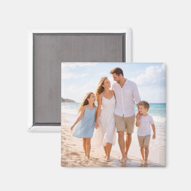 Anpassad Personlig Familjefoto Magnet (Front/Back)
