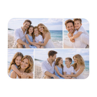 Anpassad Personlig Familjefoto Magnet