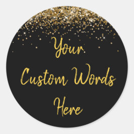 Anpassad Personlig Födelsedagspresent Runt Klistermärke