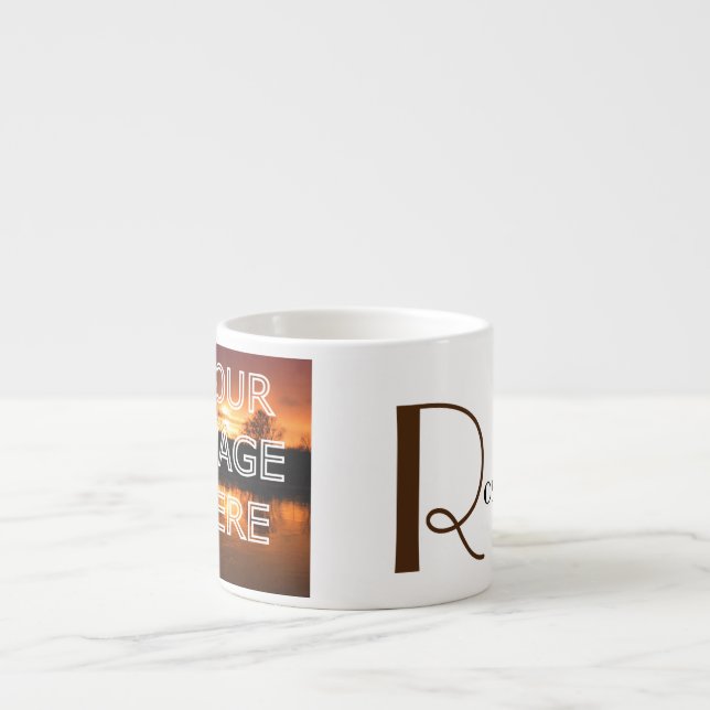 Anpassad Personlig Foto Espressomugg (Framsidan)