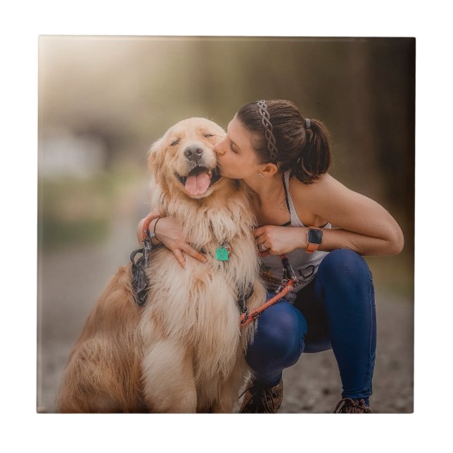 Anpassad personlig foto  kakelplatta (Framsidan)