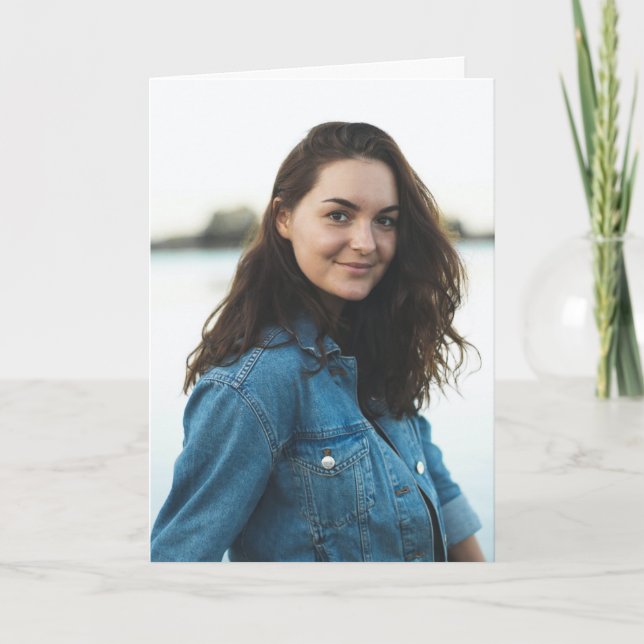 Anpassad personlig foto kort (Framsida)