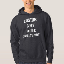 Anpassad personlig herr GRÅ KAPUSCHONTRÖJA Hoodie