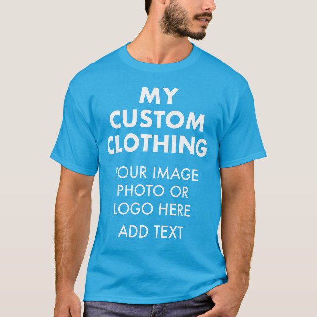 Anpassad personlig HERR TEAL T-SHIRT (Framsida)