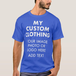 Anpassad personlig HERRSKONUNG BLÅ T-SHIRT