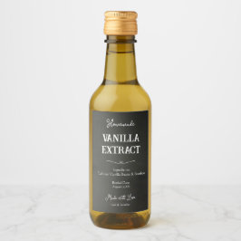 Anpassad Personlig Homemade Vanilla Extract Vinetikett