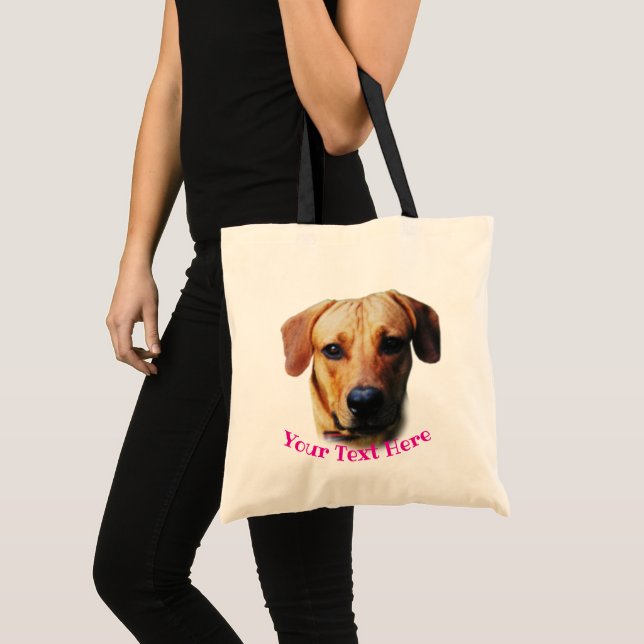 Anpassad Personlig Hund Ansikte Tygkasse (Framsida (produkt))