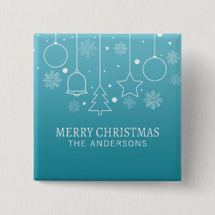 Anpassad personlig - jul PIN-knapp Knapp