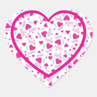 Anpassad personlig med foto hjärtformat klistermärke