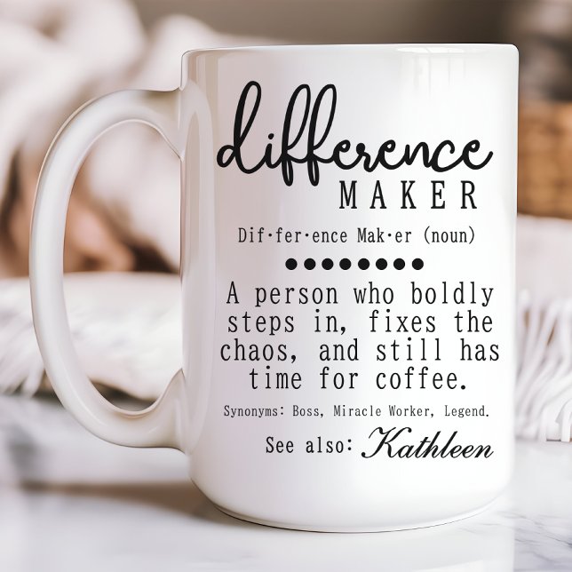 Anpassad personlig mugg, present till chef och lär kaffemugg (boss gift mug, coworker gift mug, mentor appreciation gift, teacher appreciation mug, gift for her)