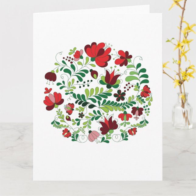 Anpassad Personlig  Namn Blommig Design Kort (Gul blomma)